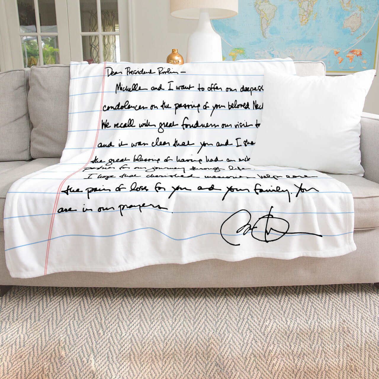 Personalized Handwriting Pillow - Memorial Pillow