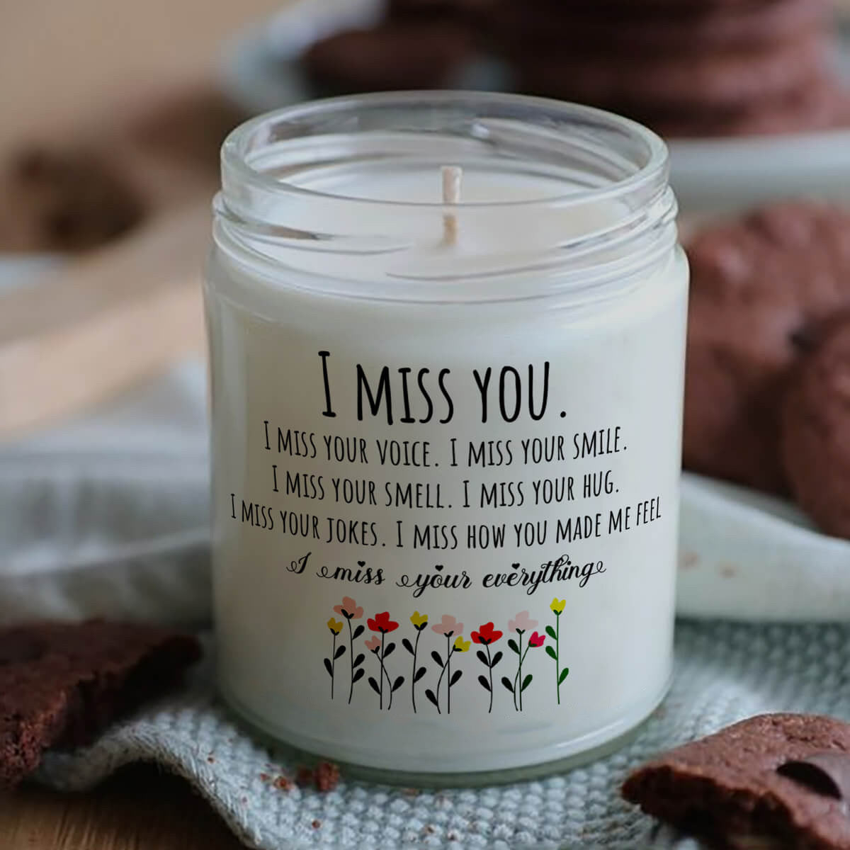 Condolences Candle, Memorial Candle For Passed Way Husband, Wife, Dad, Mom,  Best Friend, I Miss You, I Miss Your Voice, Sympathy Gift, Thinking Of You  - in Sympathy Gifts